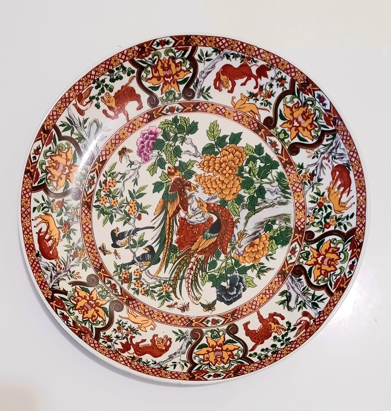 Vtg. Chinese SAJI Handmade Decorative Plate - photo 2