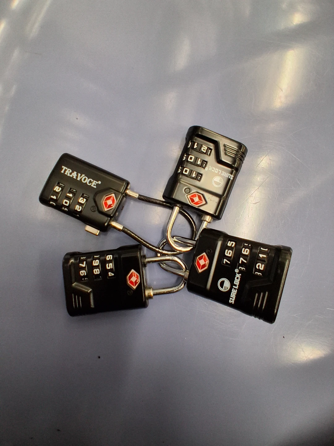 Set of 5 TSA Luggage Locks