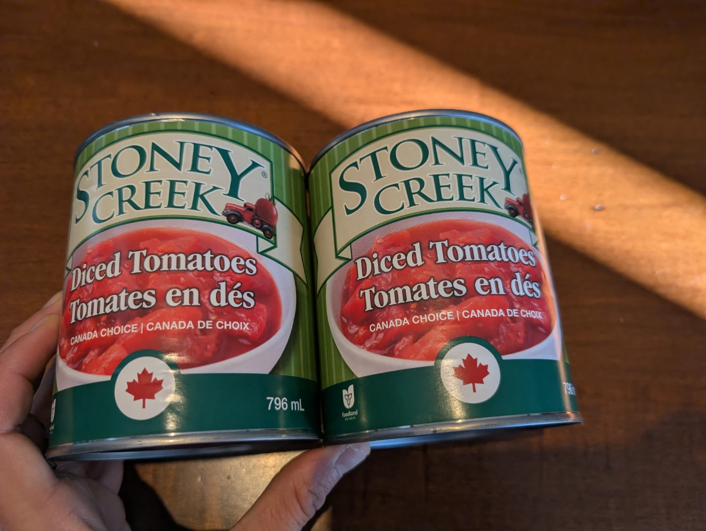 2 Cans of Stoney Creek Diced Tomatoes