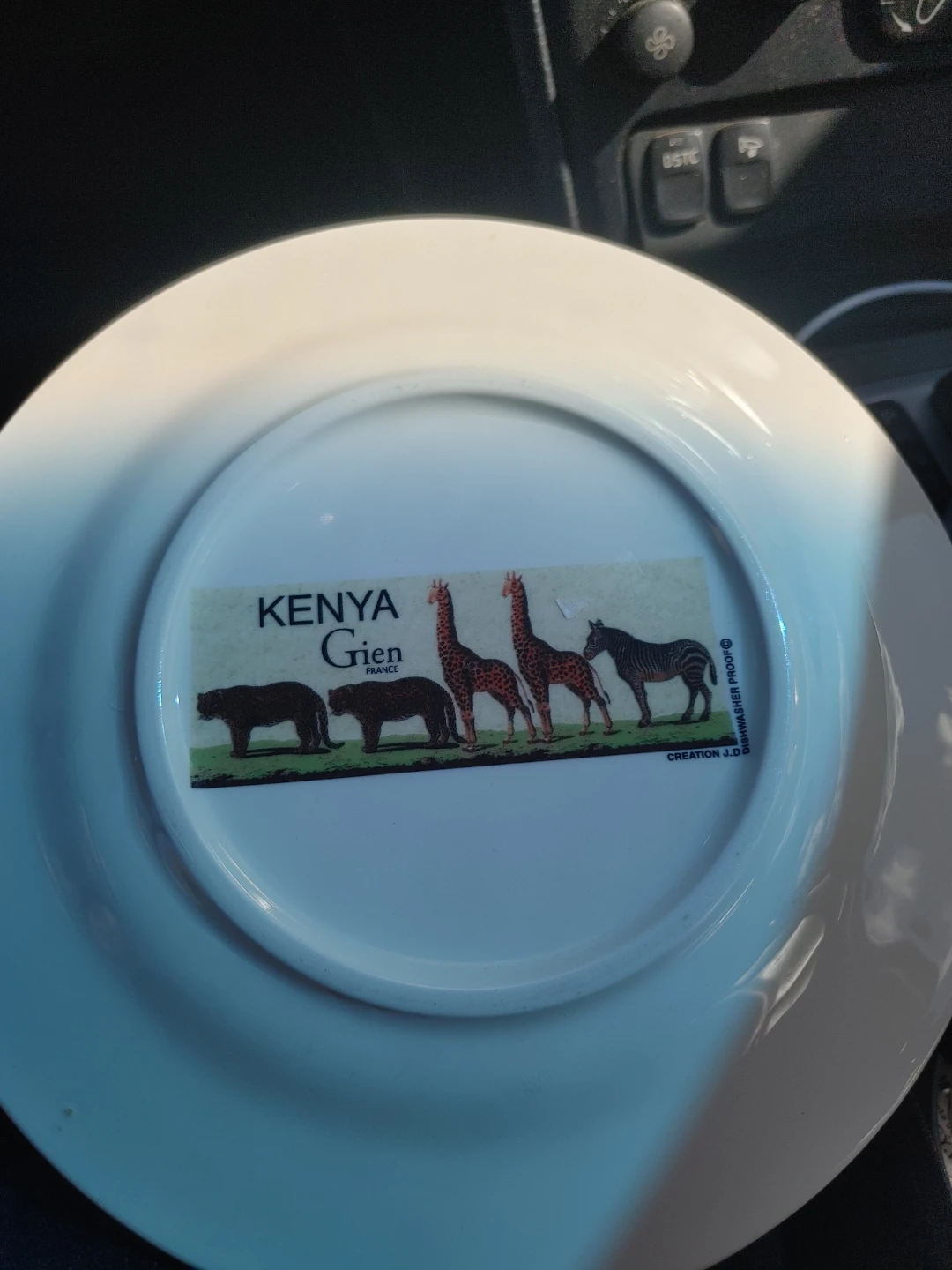Gien France Kenya Giraffe Plate - photo 2