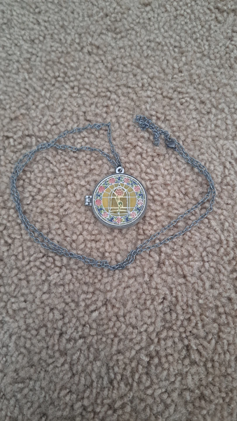 Beauty and the Beast Locket Necklace