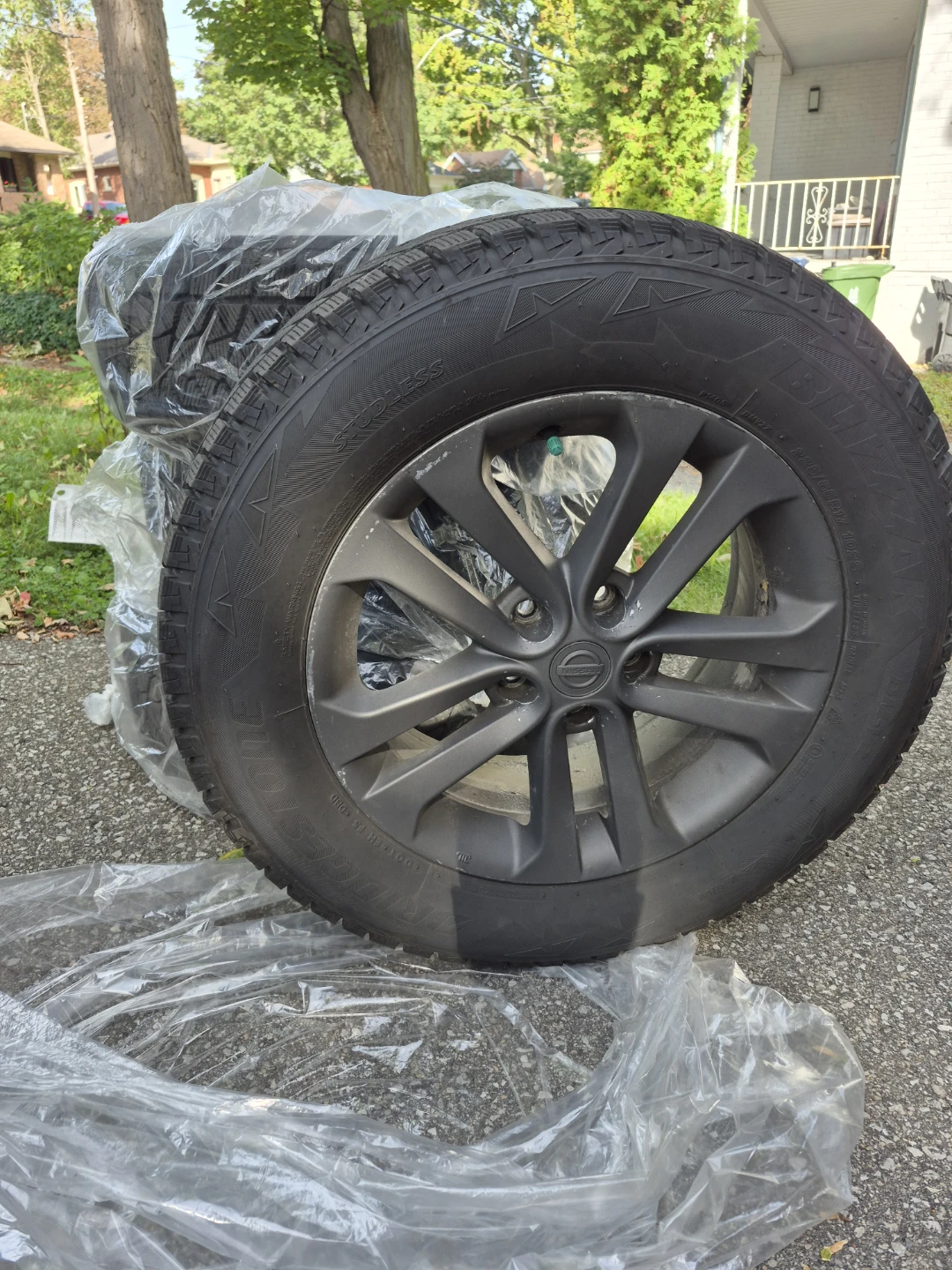 Bridgestone Blizzak Winter Tires on OEM  Nissan Rims