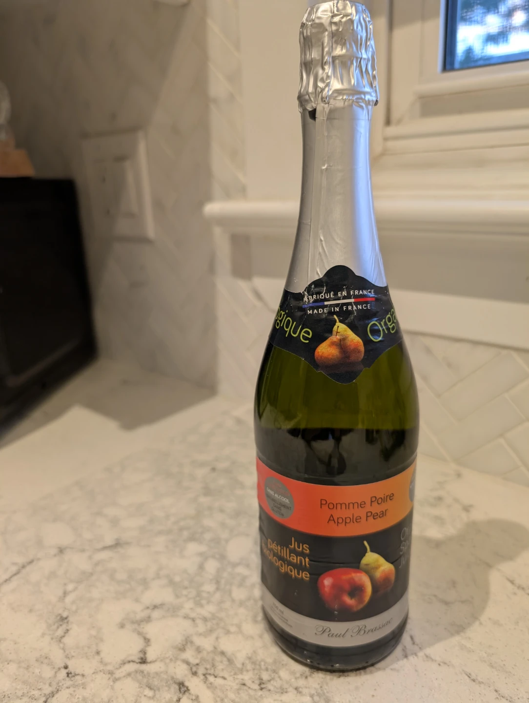 Paul Brassac Organic Sparkling Apple Pear Juice