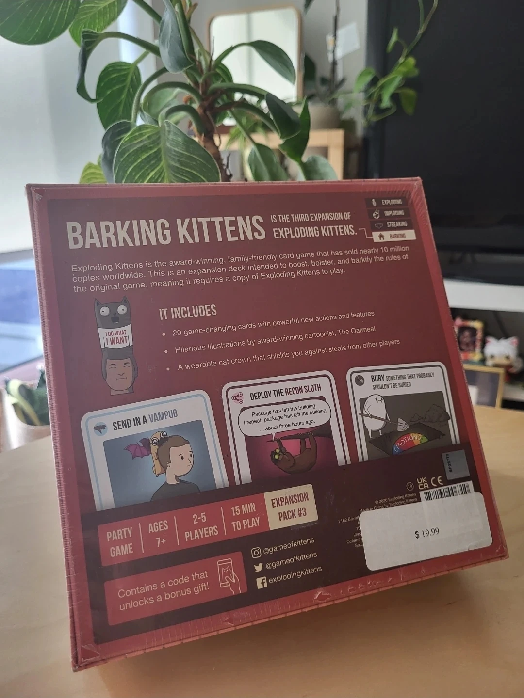 Exploding Kittens Barking Kittens Expansion Pack - photo 2