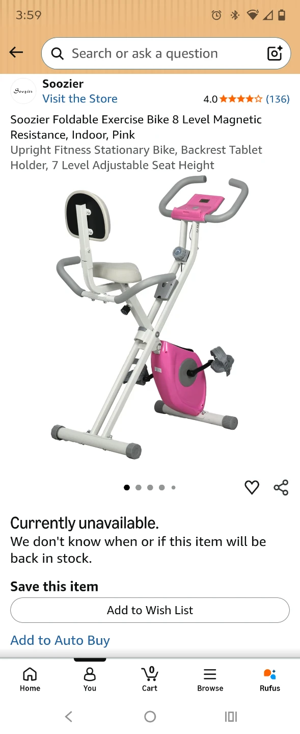 LCD monitor exercise bike - photo 2