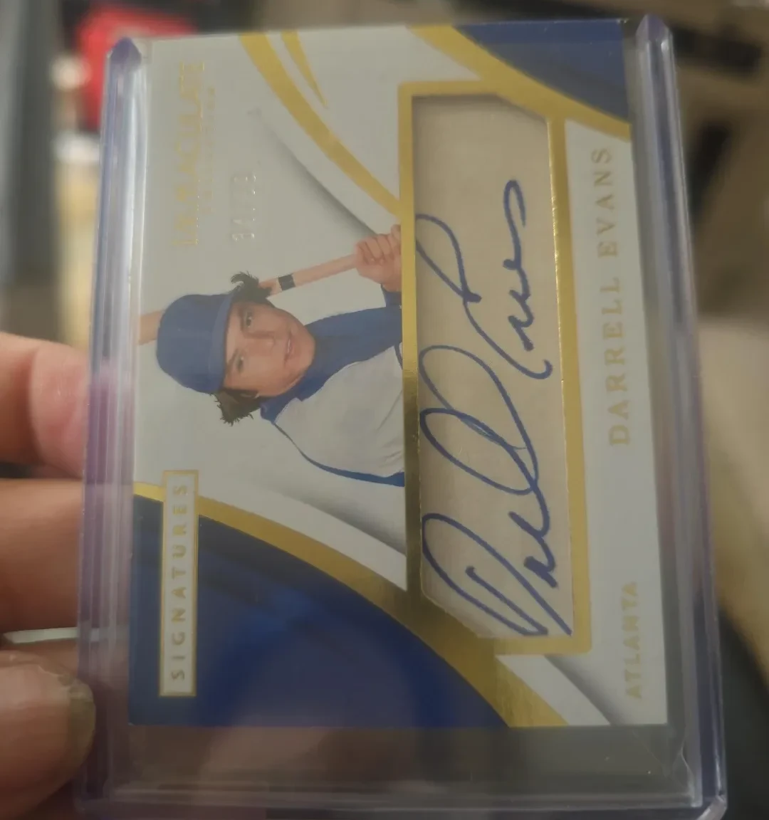2023 Panini Immaculate Darrell Evans Autograph Baseball Card