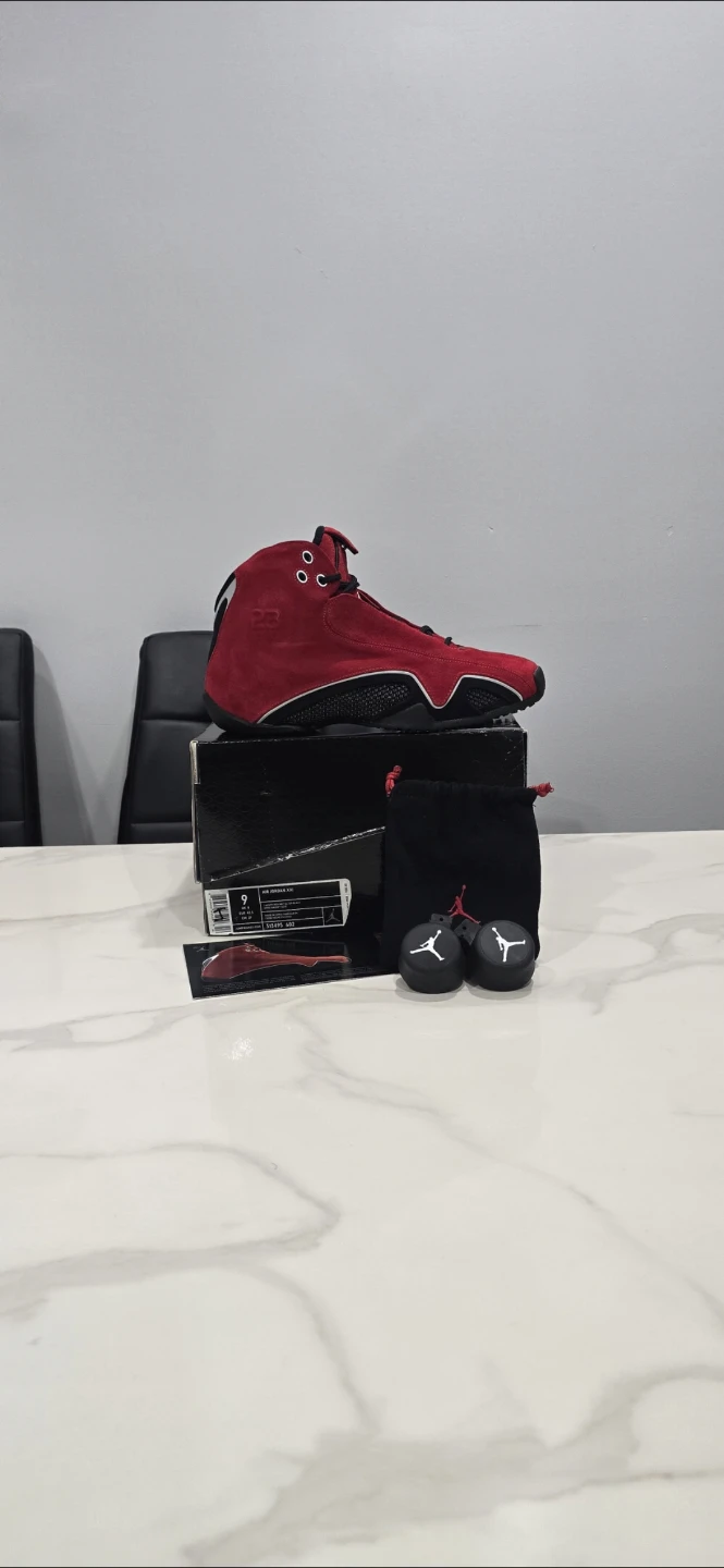 Air Jordan 21 toro red suede size 9