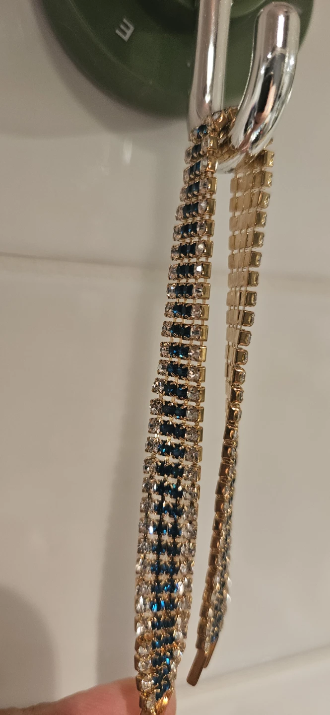 Gold-tone crystal tennis bracelet - photo 2
