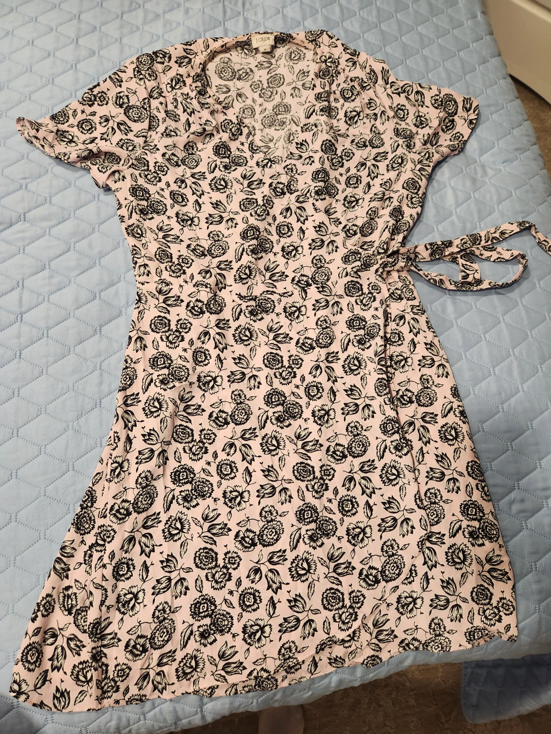 J.Crew Floral Wrap Dress Size 14 - photo 2