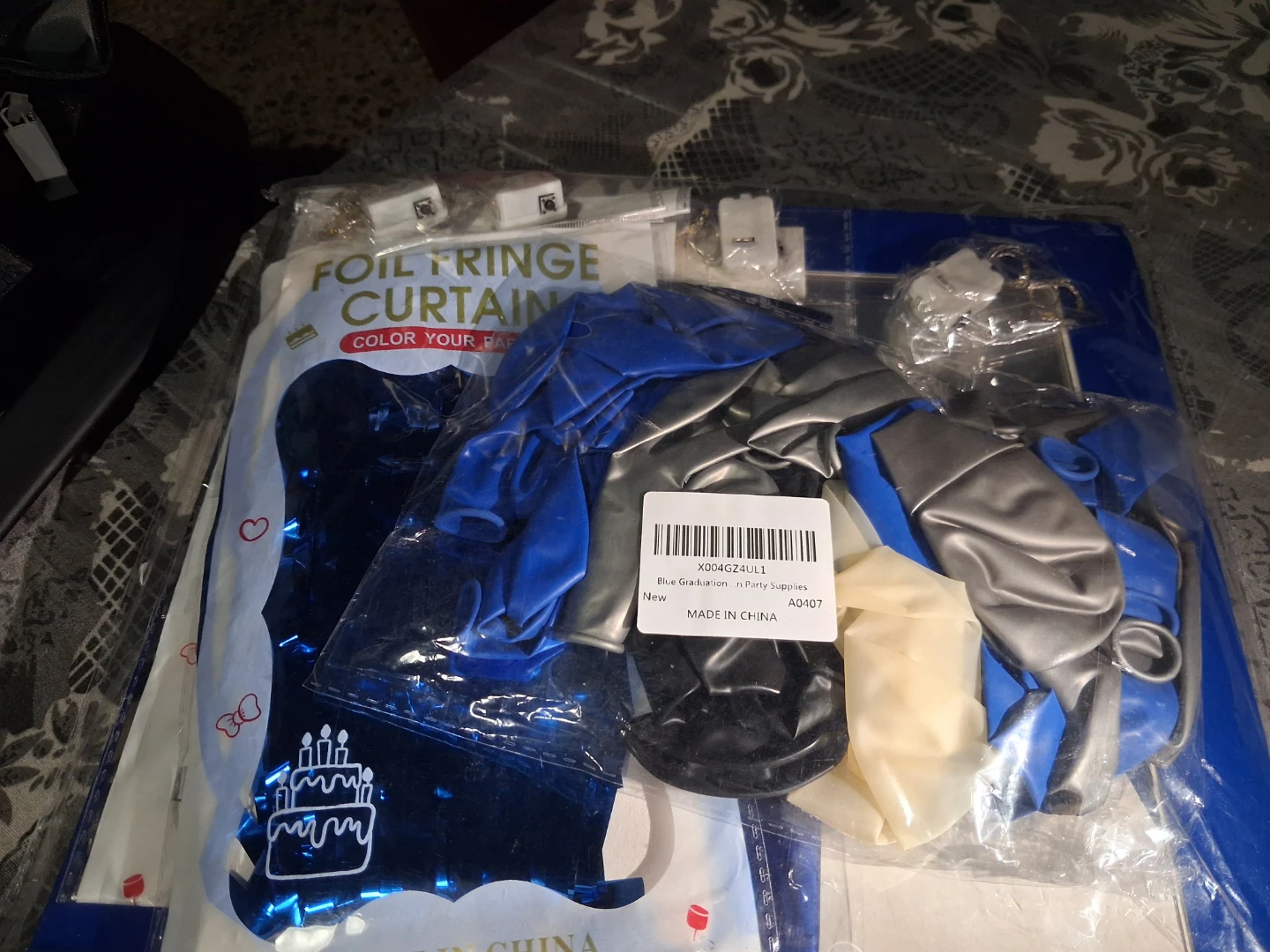 Blue Graduation Party Supplies Set