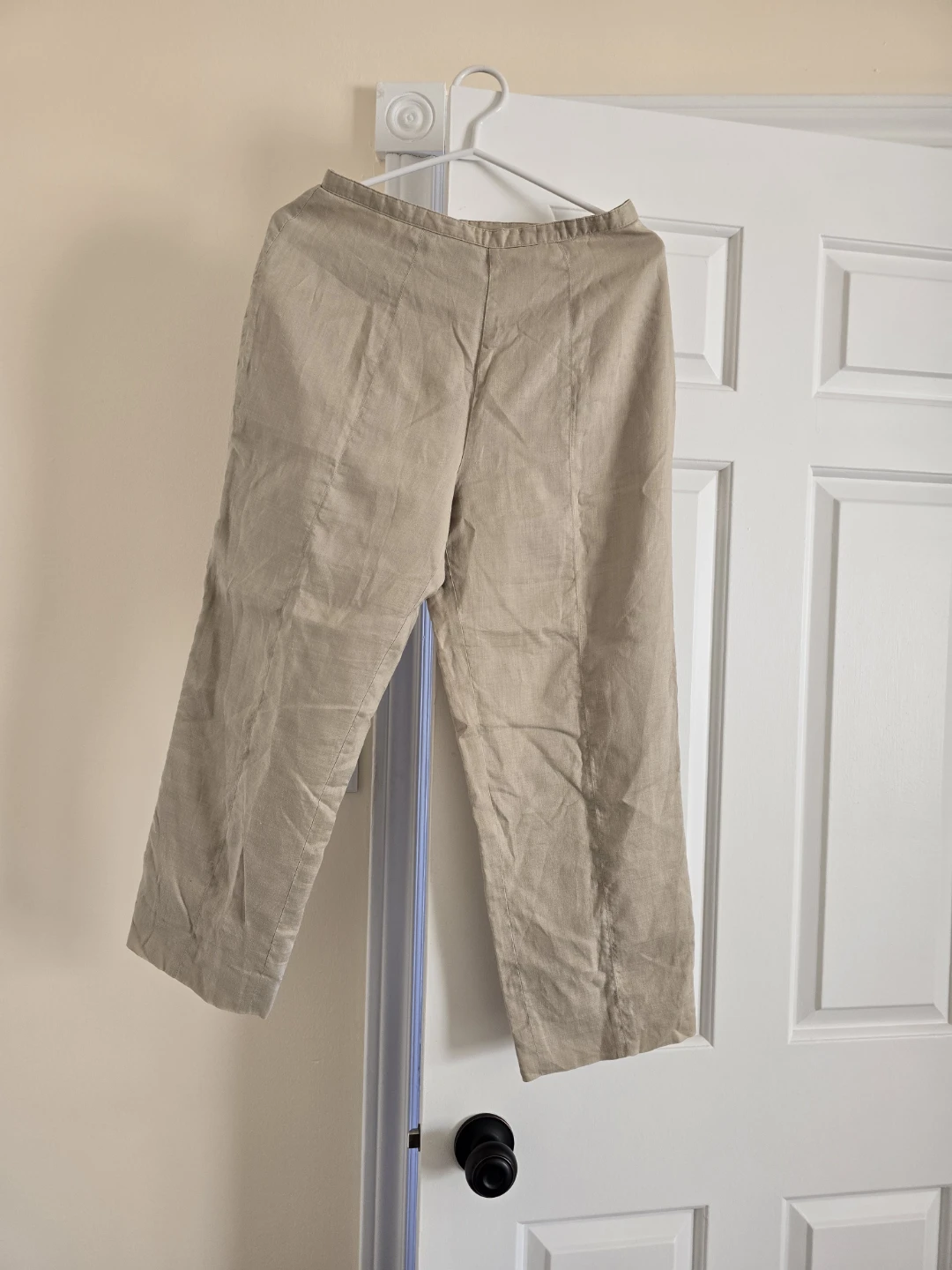 100%Linen Pants - Beige