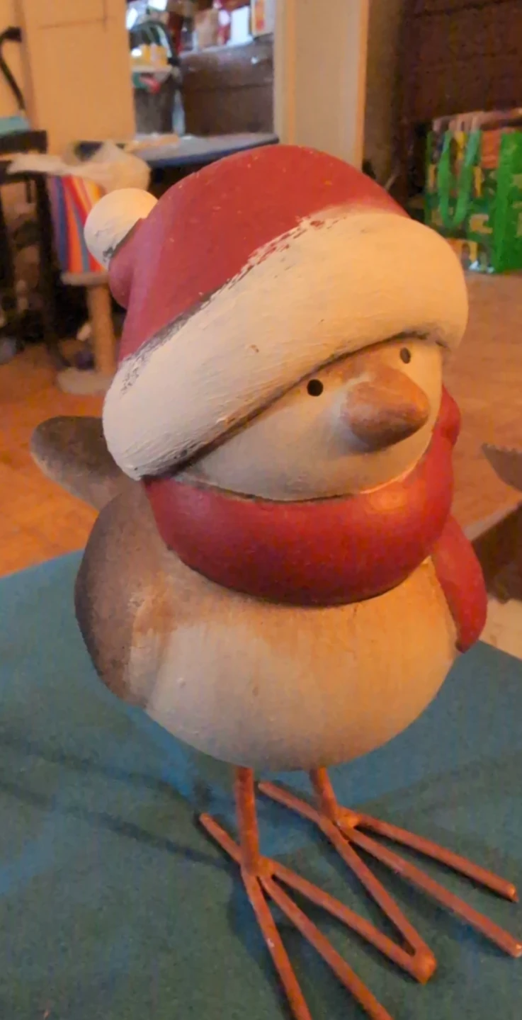 Set of 4 Christmas Bird Figurines - photo 4
