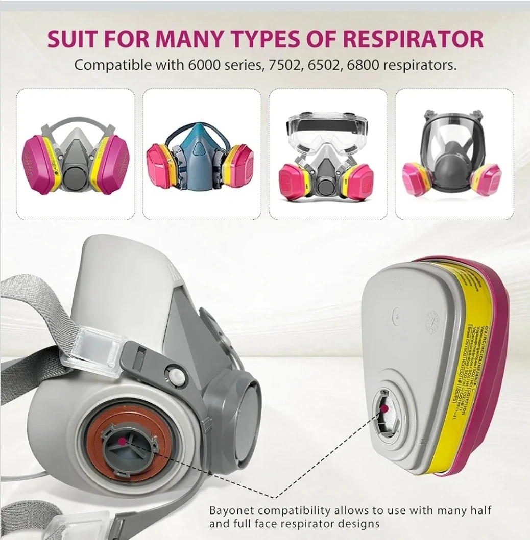 60923 Respirator Filter Cartridges - 1 Pair - photo 2