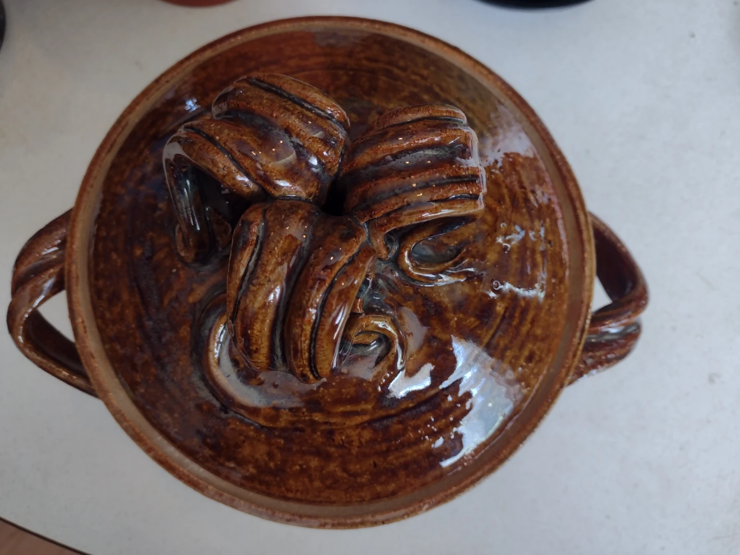 Handcrafted Vintage Ceramic Chicken Baker - photo 3
