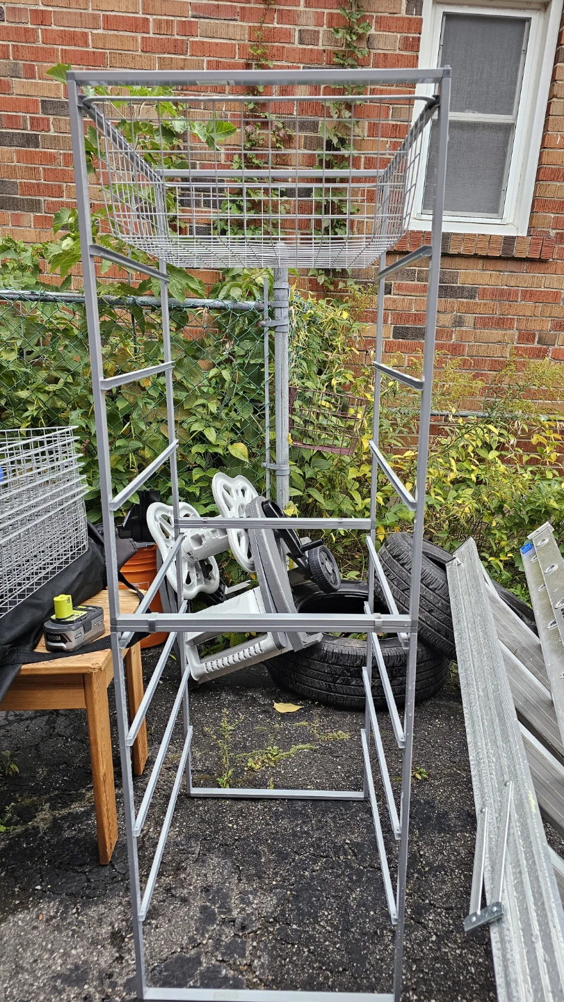 8 shelf Metal Wire Storage Tower