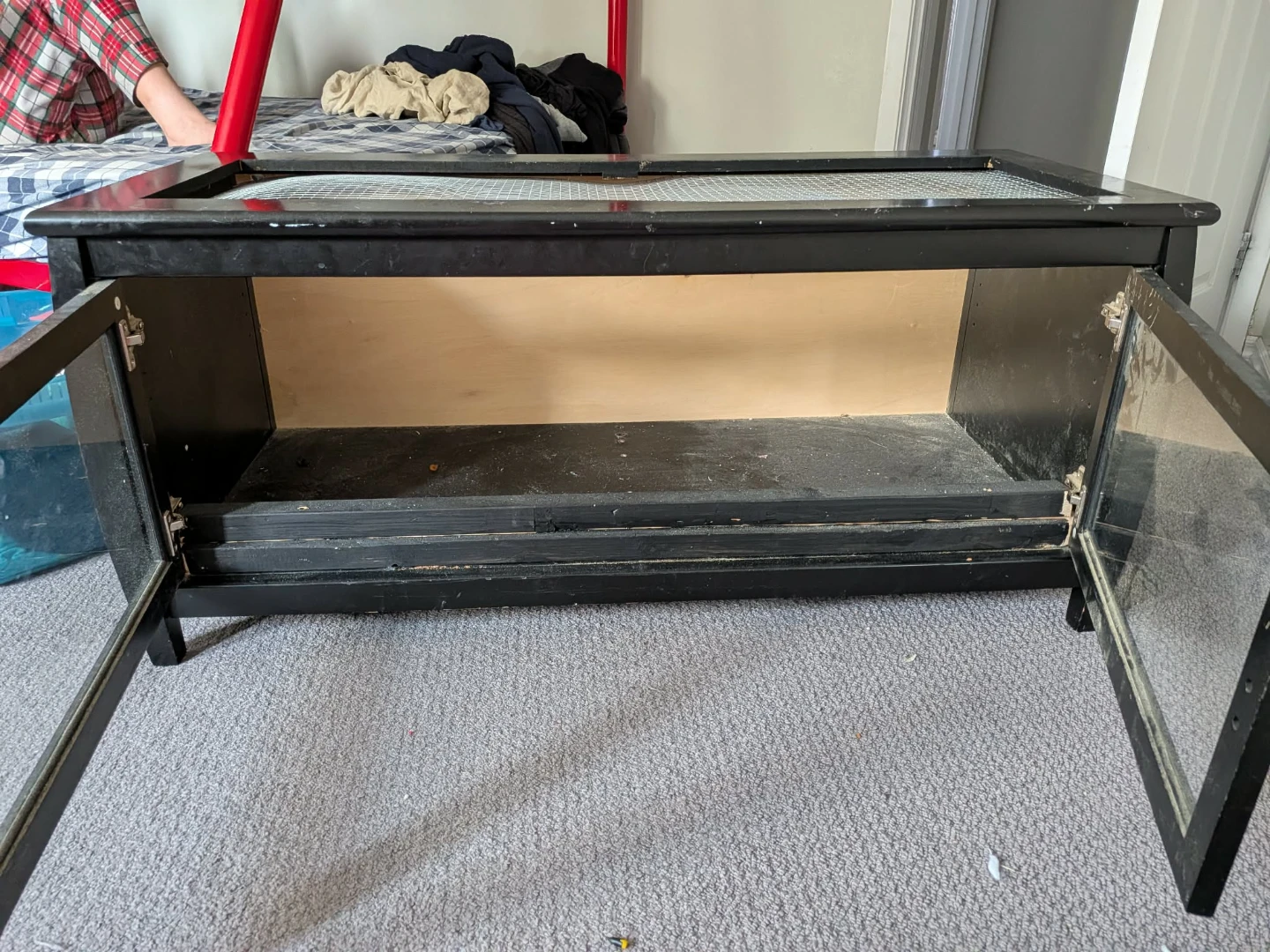 Black Wooden Reptile Enclosure - photo 2