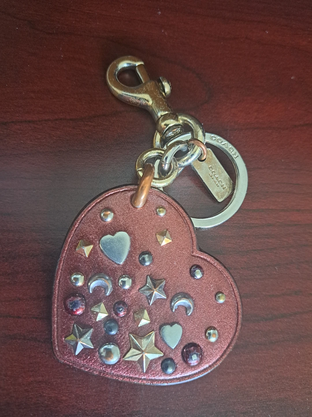 Coach Heart Bag Charm