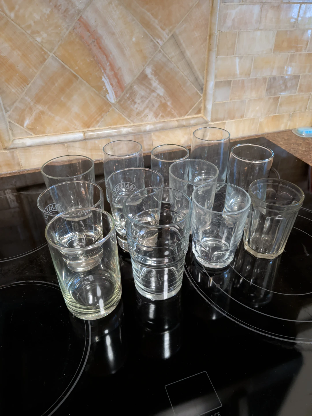 12 Assorted Drinking Glasses