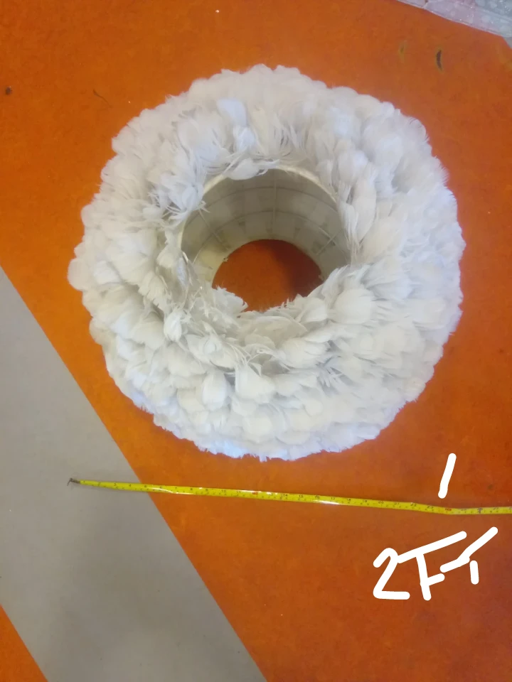 White Feather Lampshade - photo 3