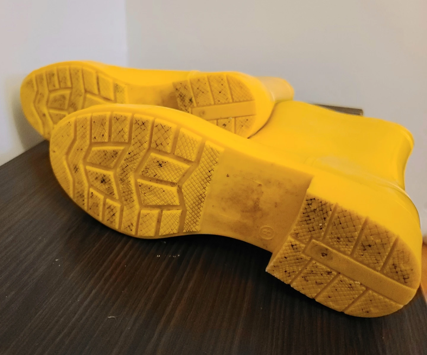 Gently Used Joe Fresh Yellow Rain Boots - Women’s Size 8 - photo 4