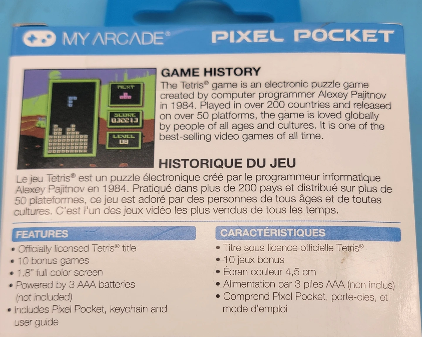 🥳BNIB🤩 My Arcade TETRIS PIXEL POCKET Portable Gaming System - photo 3