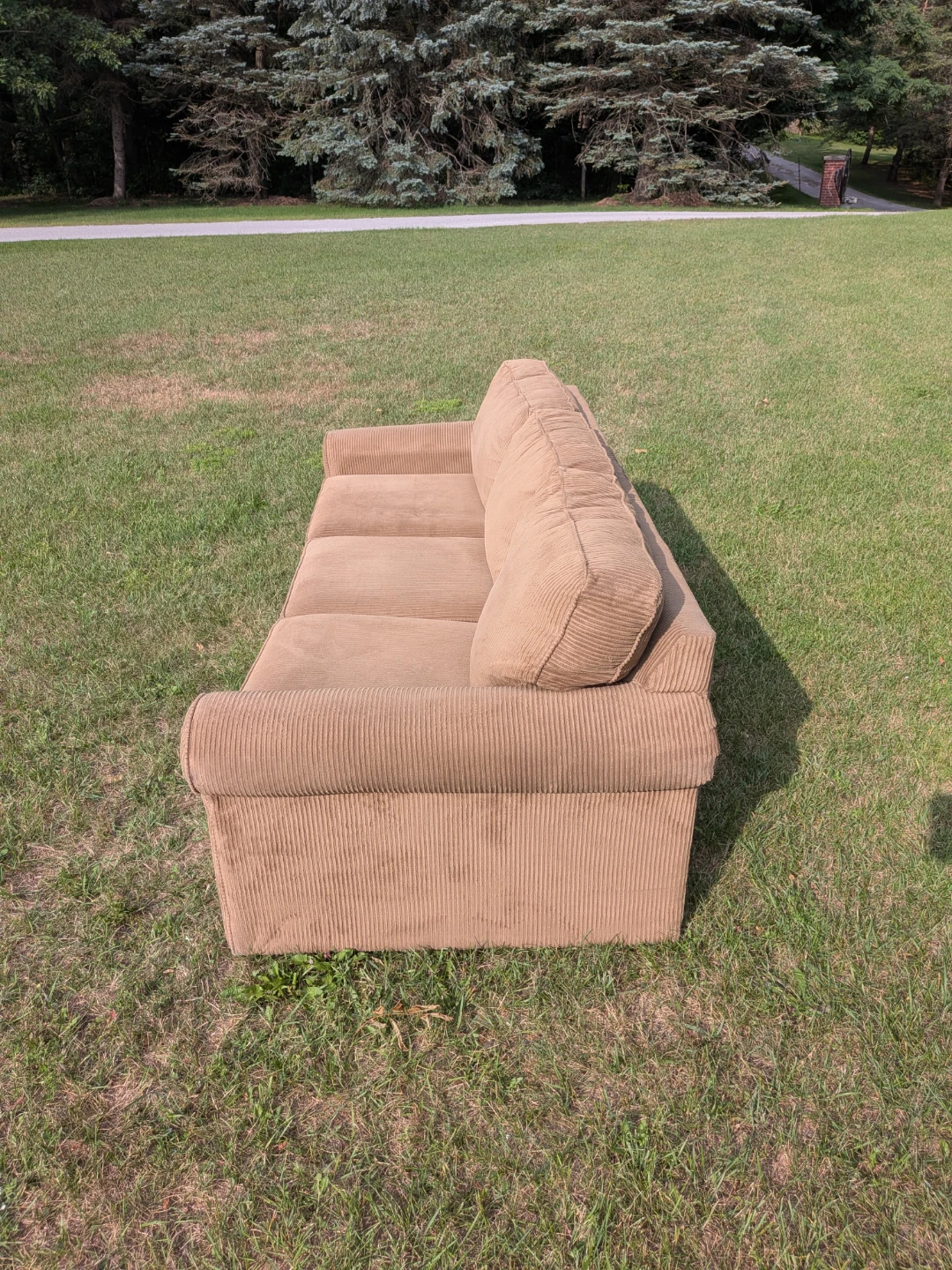 Tan Lazy boy 3 seater sofa - photo 2