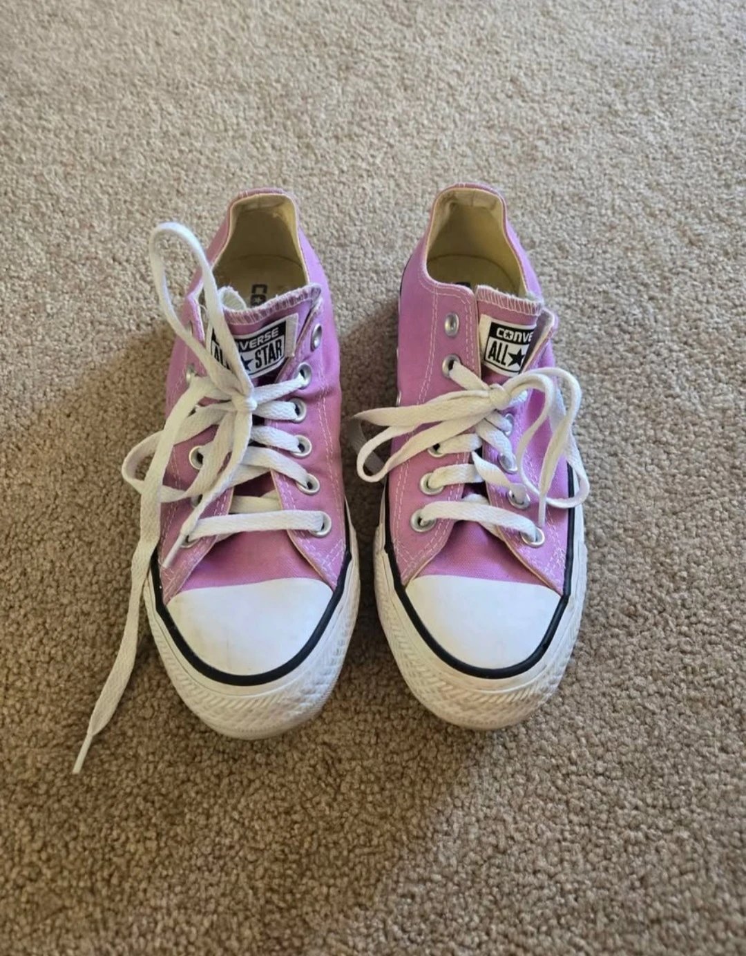 Lilac Converse Womens 6.5 - photo 2