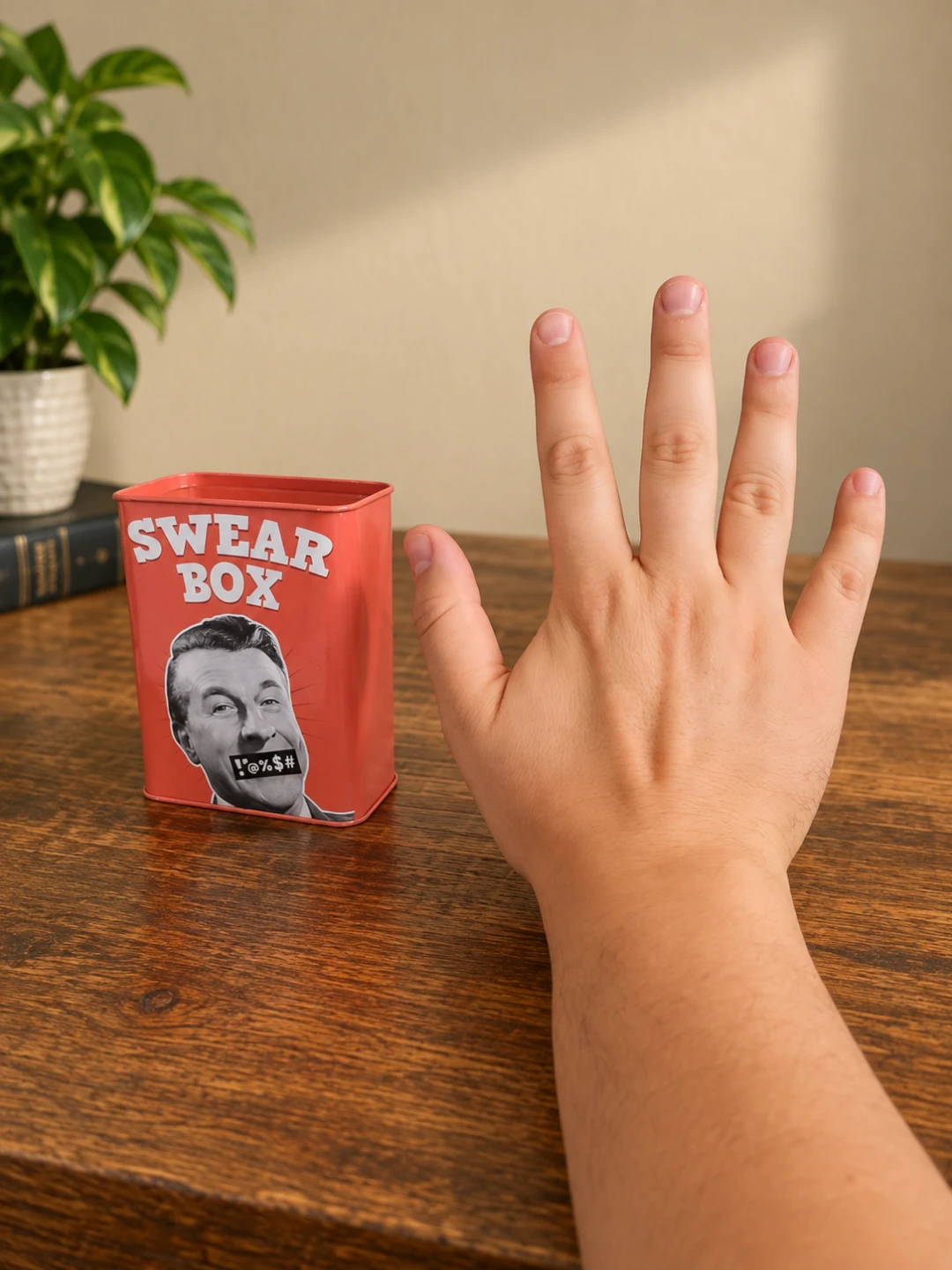 Retro Theme Swear Box:  Novelty Coin Bank / Funny Gift - photo 3