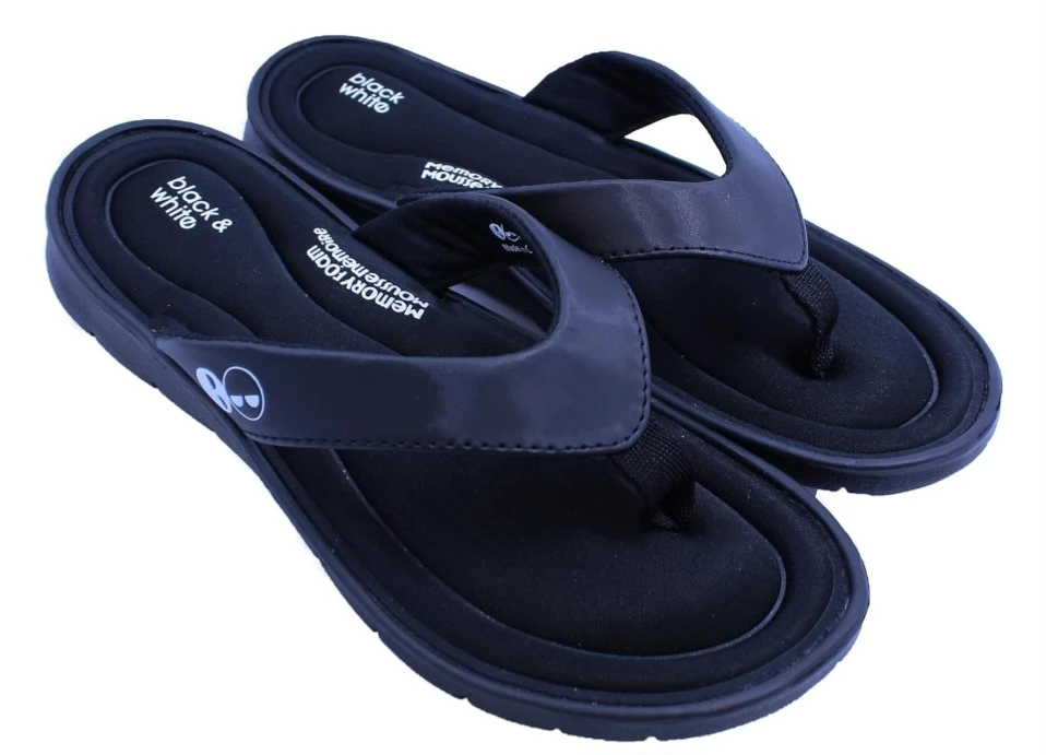 New Black Women's Memory Foam Slippers Size 7 and 8 - photo 2