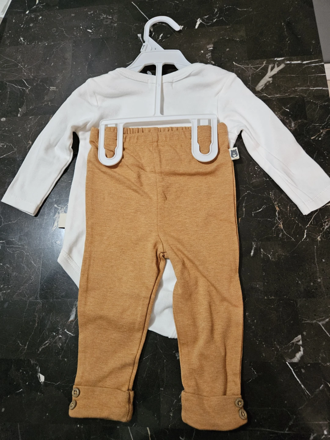 Rabbit + Bear Hey Pumpkin Baby Outfit - photo 2
