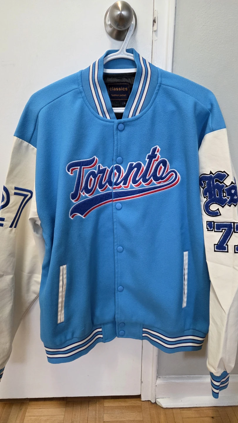 Toronto Blue Jays Varsity Baseball Jacket – #27 – Size L *new