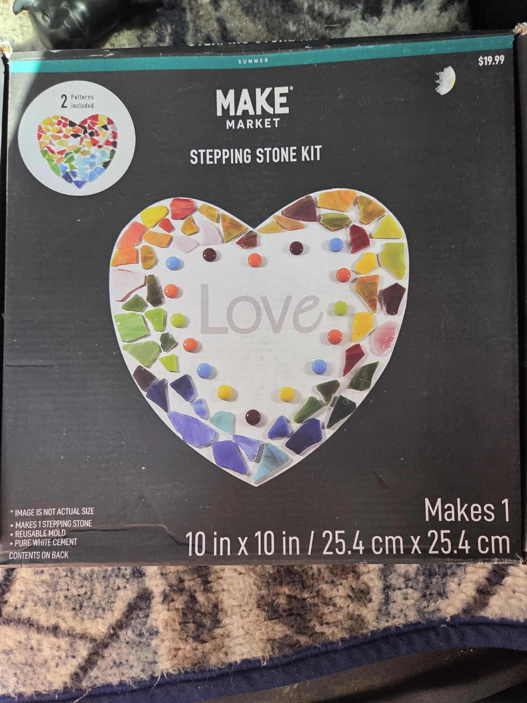 Make Market Heart Stepping Stone Kit