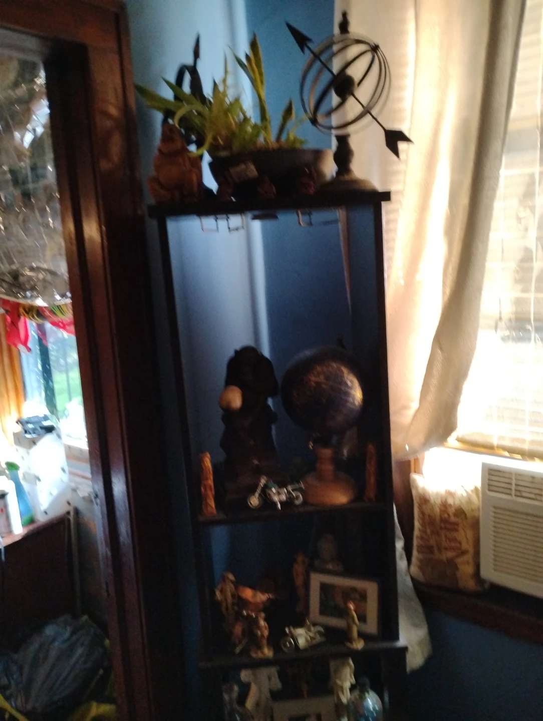 Black Corner Display Shelf
