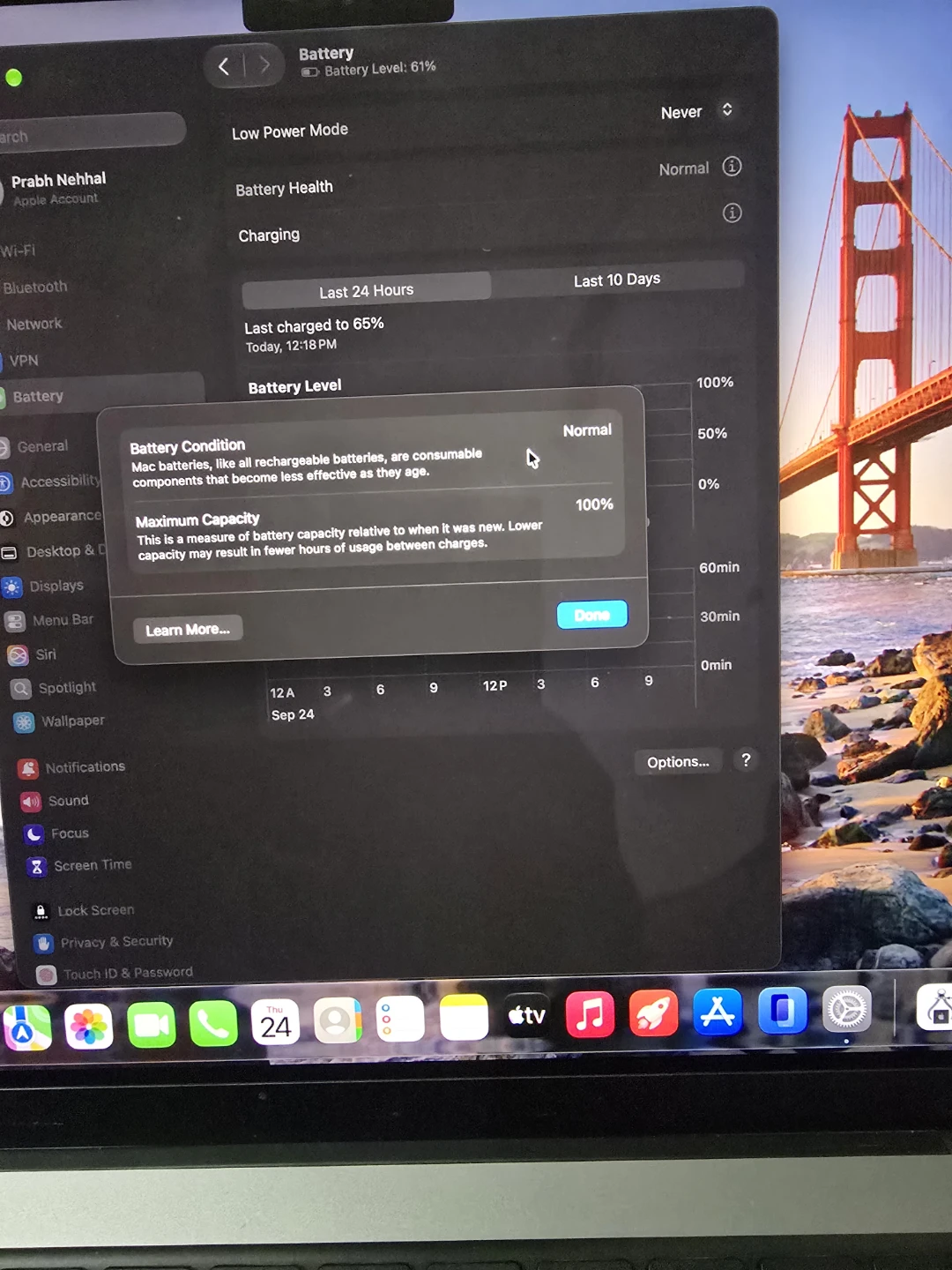 Macbook m1 pro 16gb 512gb ssd like new - photo 3