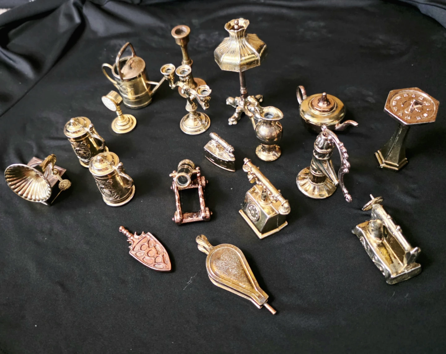 ANTIQUE Solid Brass & Die-Cast Miniature
