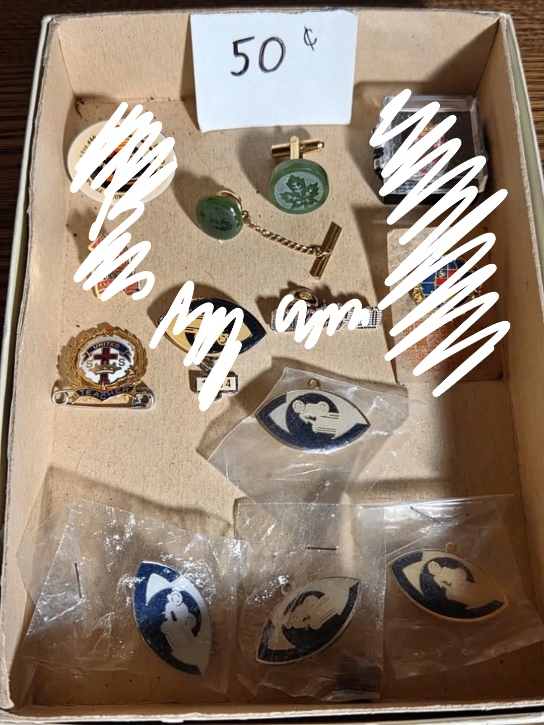 25¢ Assorted Pins and Charms