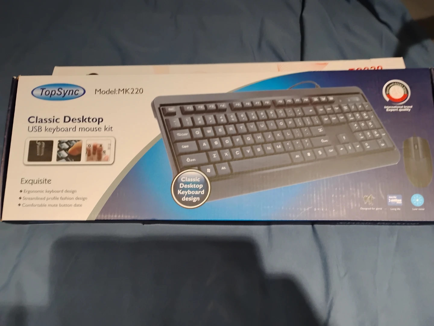 TopSync Classic Desktop USB Keyboard Mouse Kit MK220