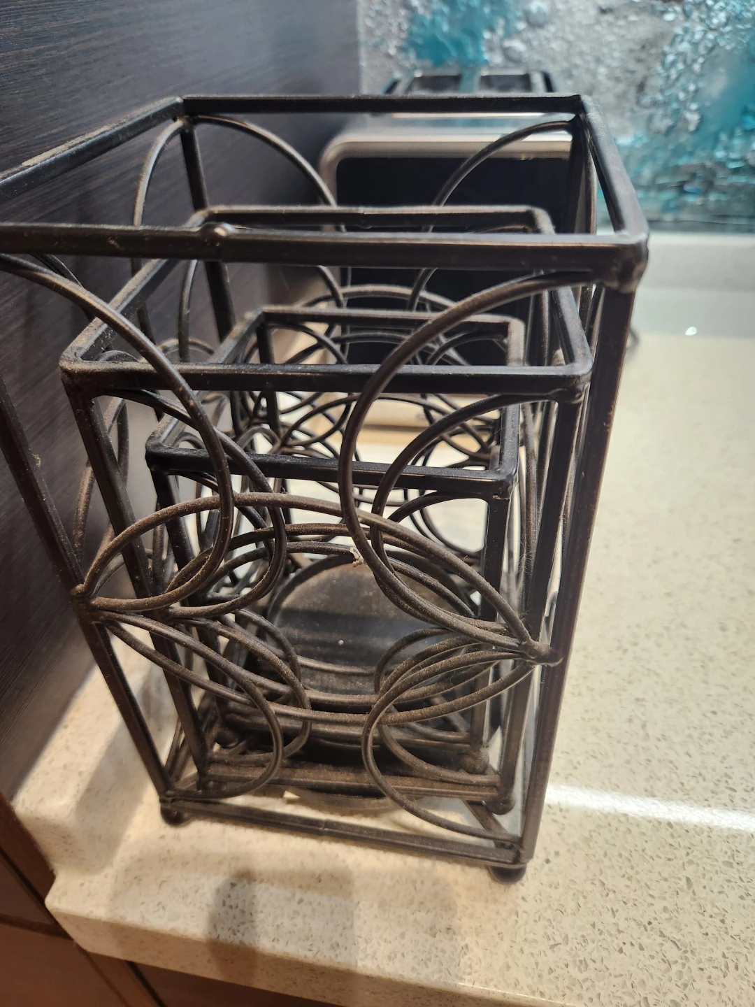 Set of 3 Black Metal Candle Holders