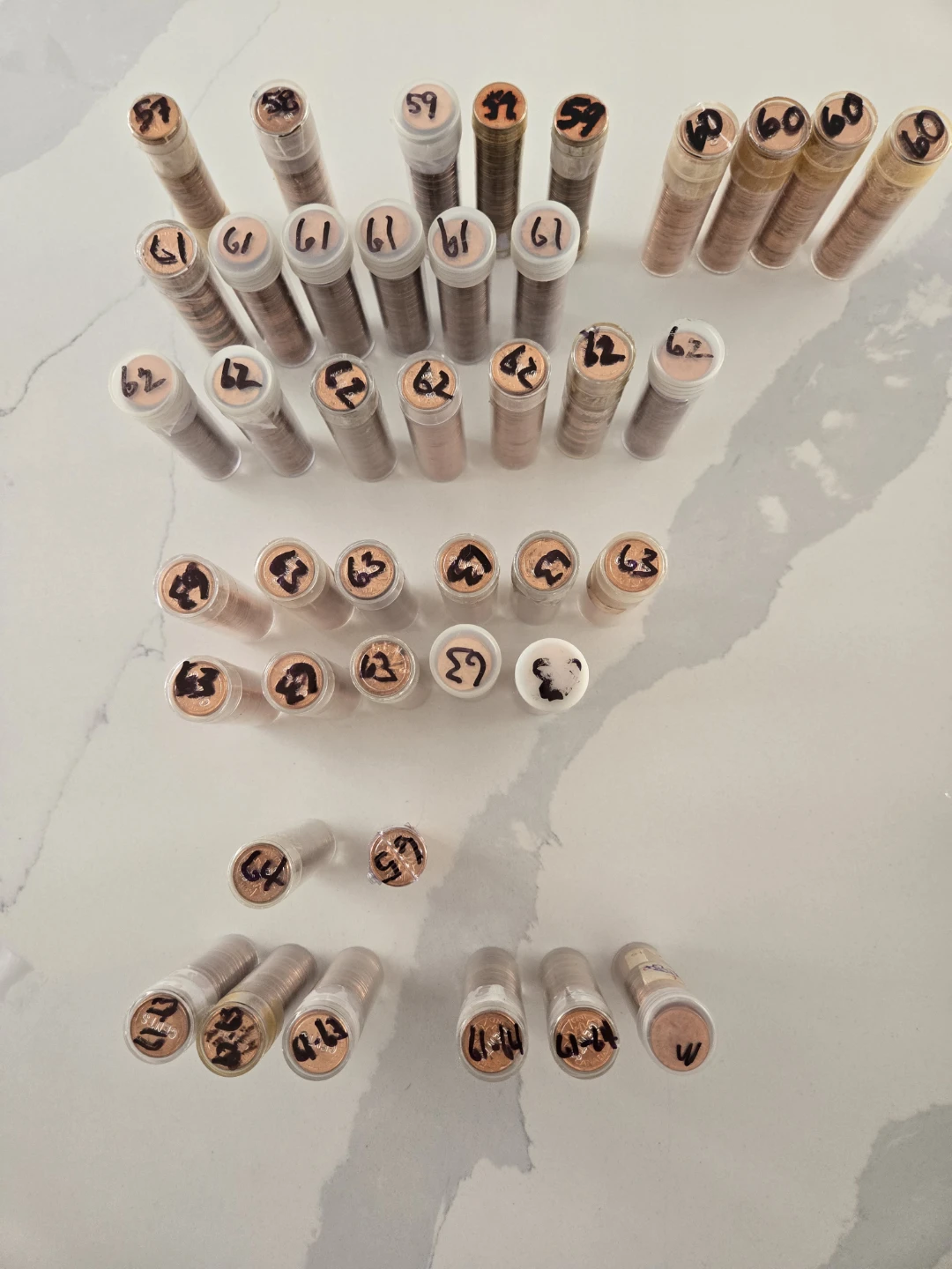 Collection of Canadian Penny Rolls - photo 2