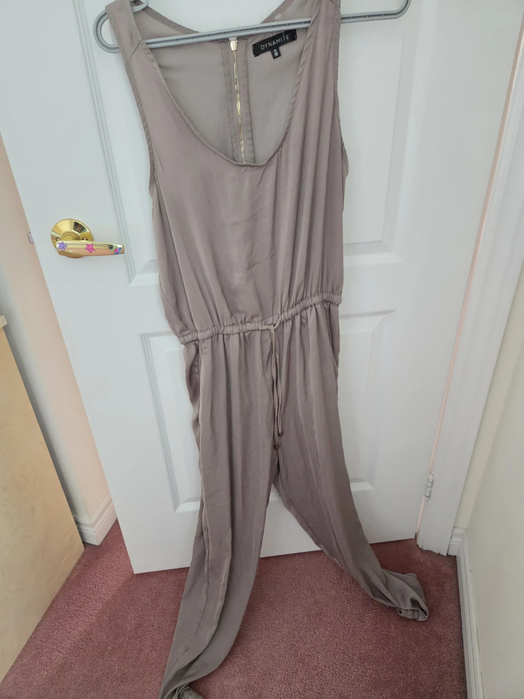 Dynamite taupe jumpsuit