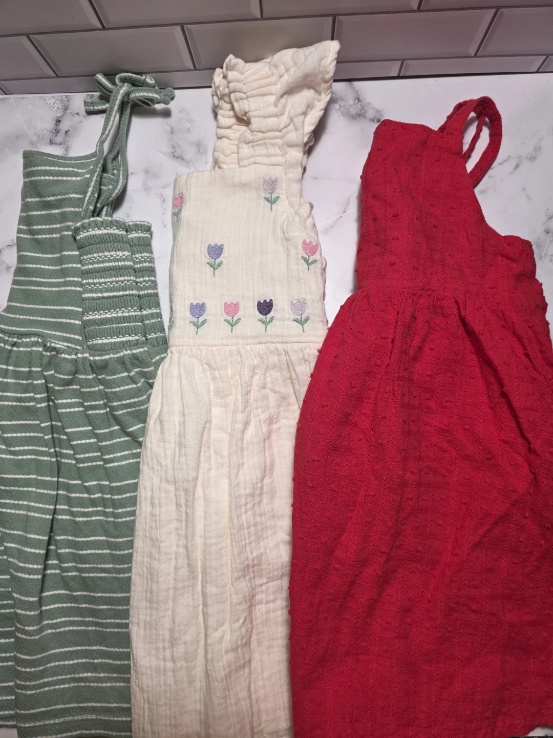 Cat & Jack Toddler Girl Dresses Size 3T Bundle
