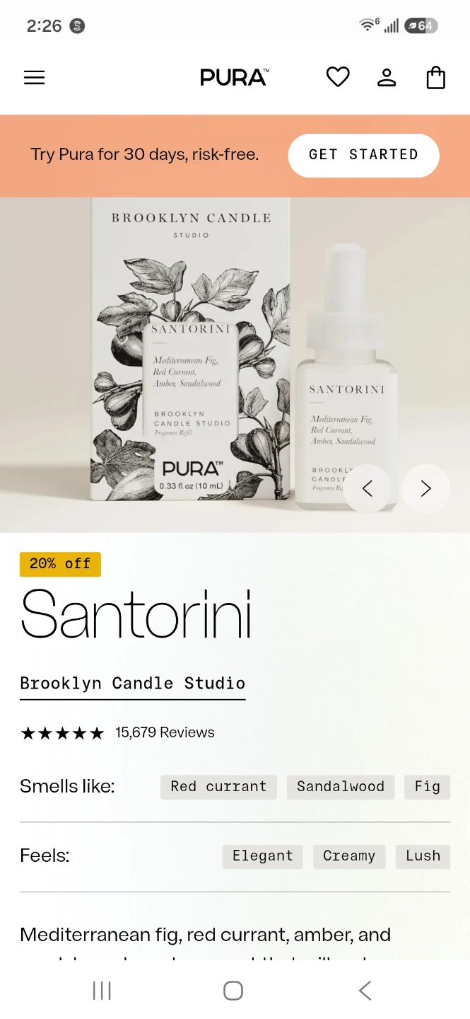 Pura Santorini Fragrance Refill - photo 3