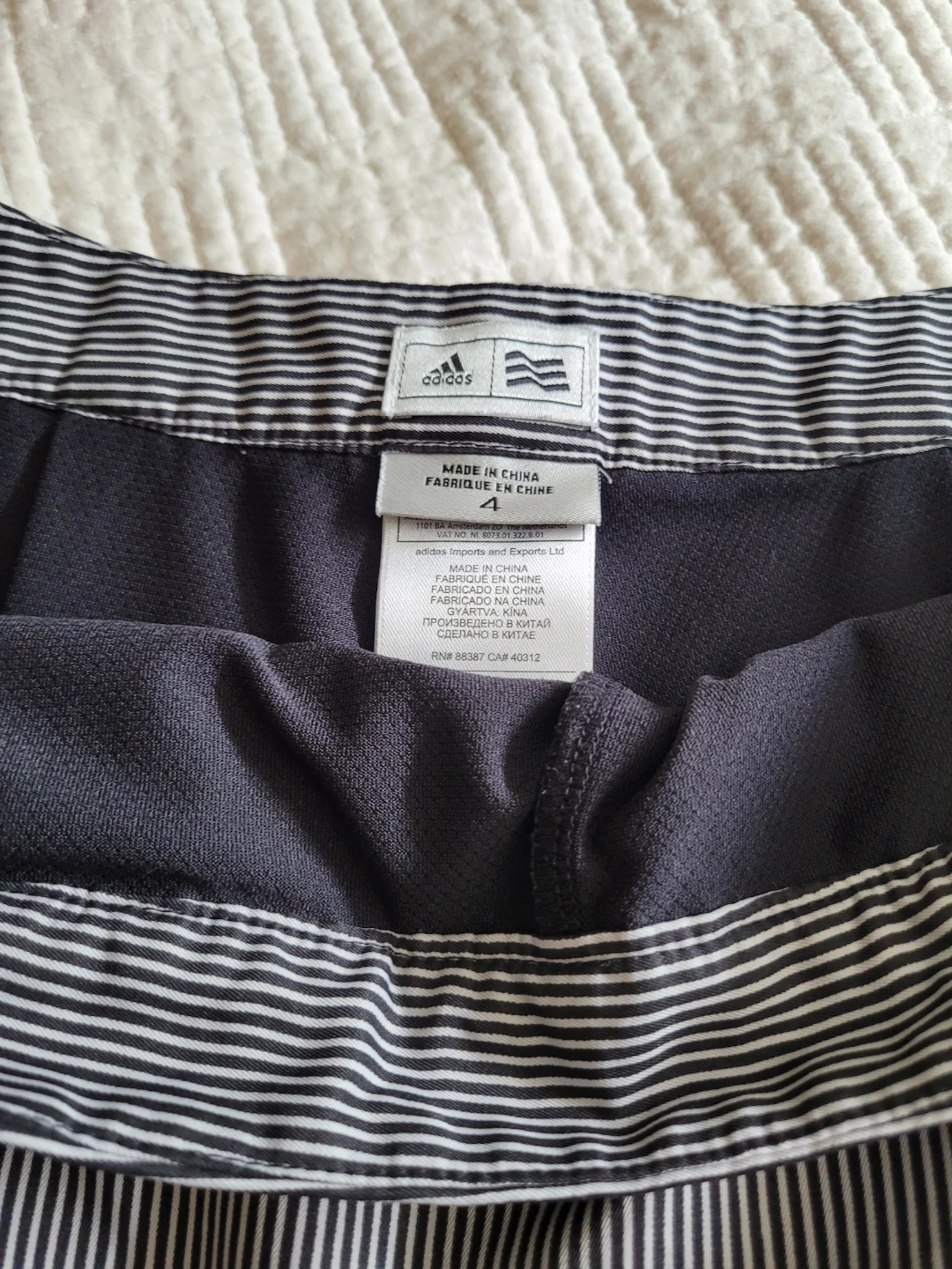 A🏈didas Striped Skort Size 4 - photo 3