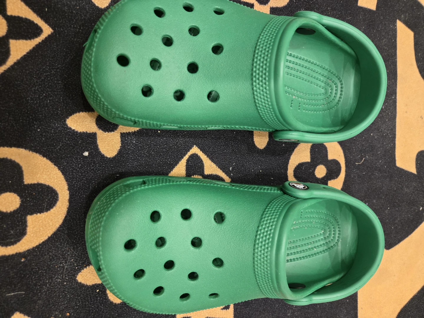 Green Crocs Clogs