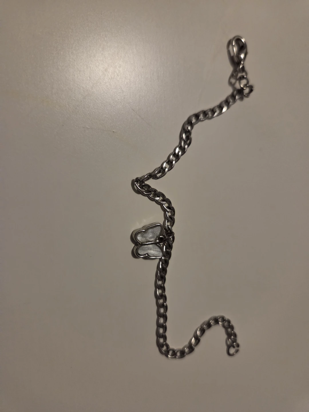 Silver-Tone Butterfly Chain Bracelet - photo 3