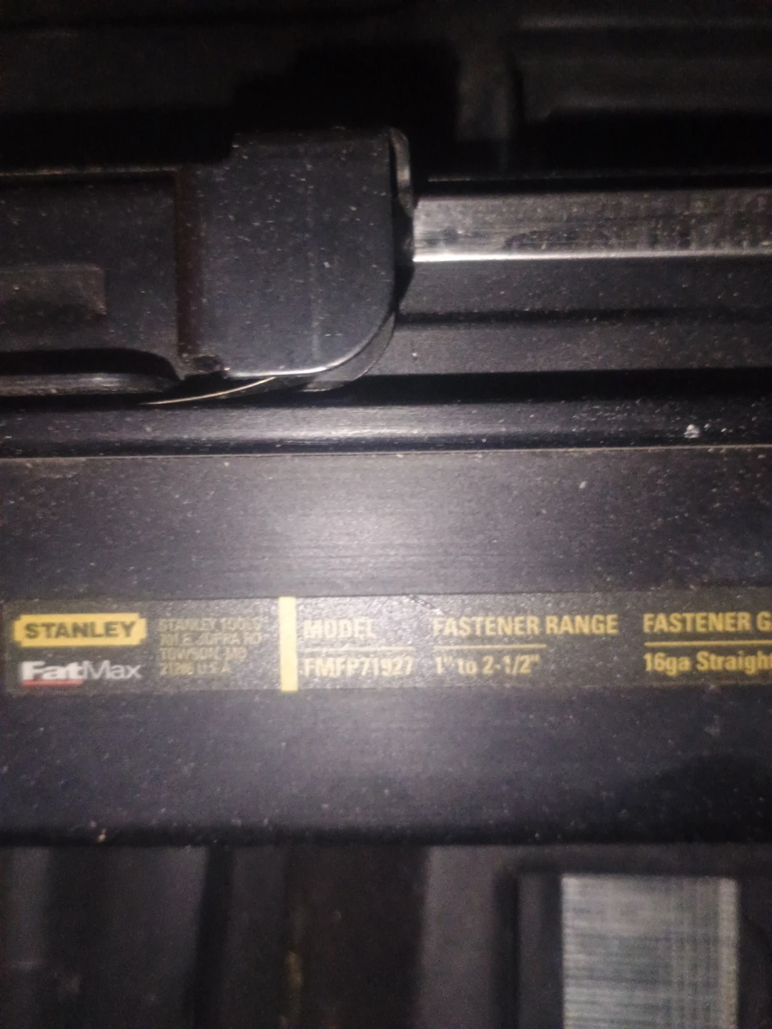 Stanley FatMax 16ga Straight Finish Nailer FMFP71927 - photo 2