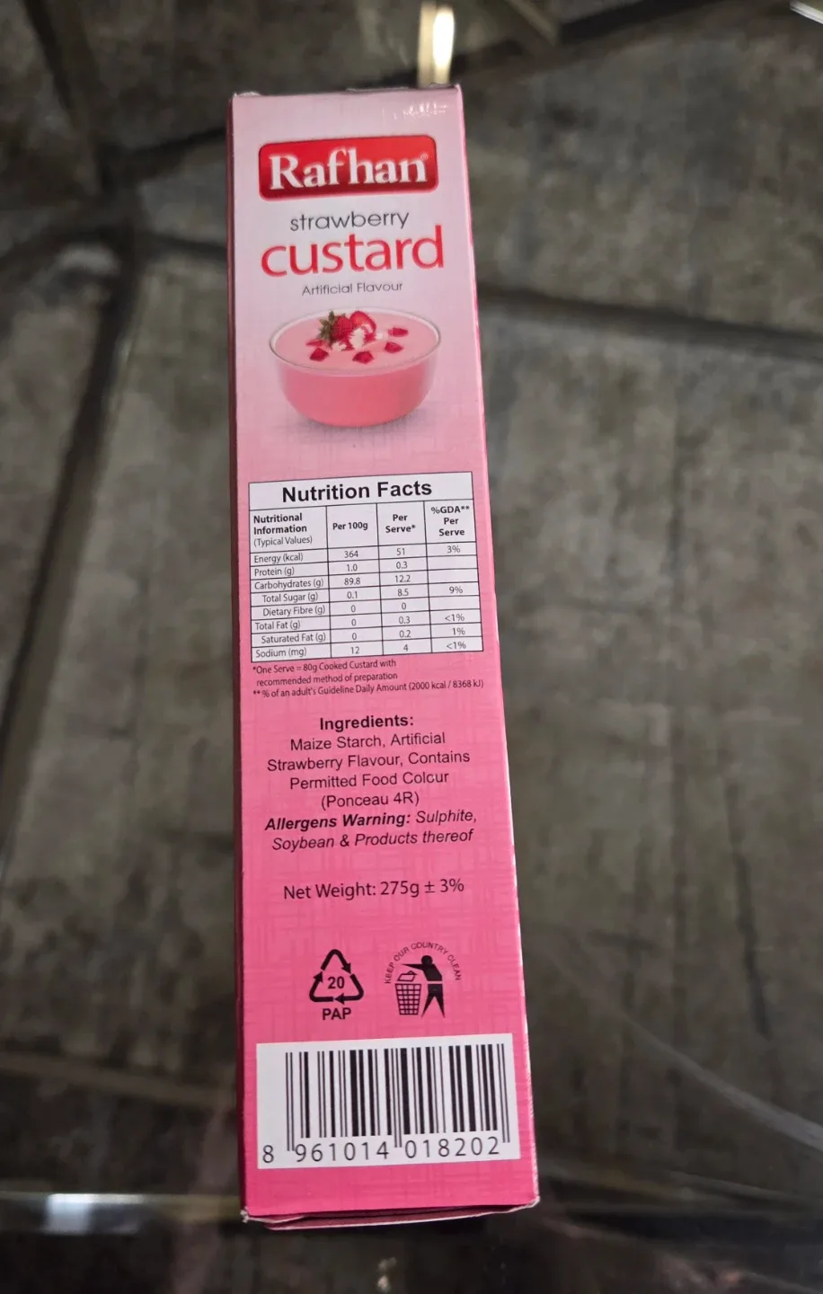 Rafhan Strawberry Custard Powder 275g - photo 4
