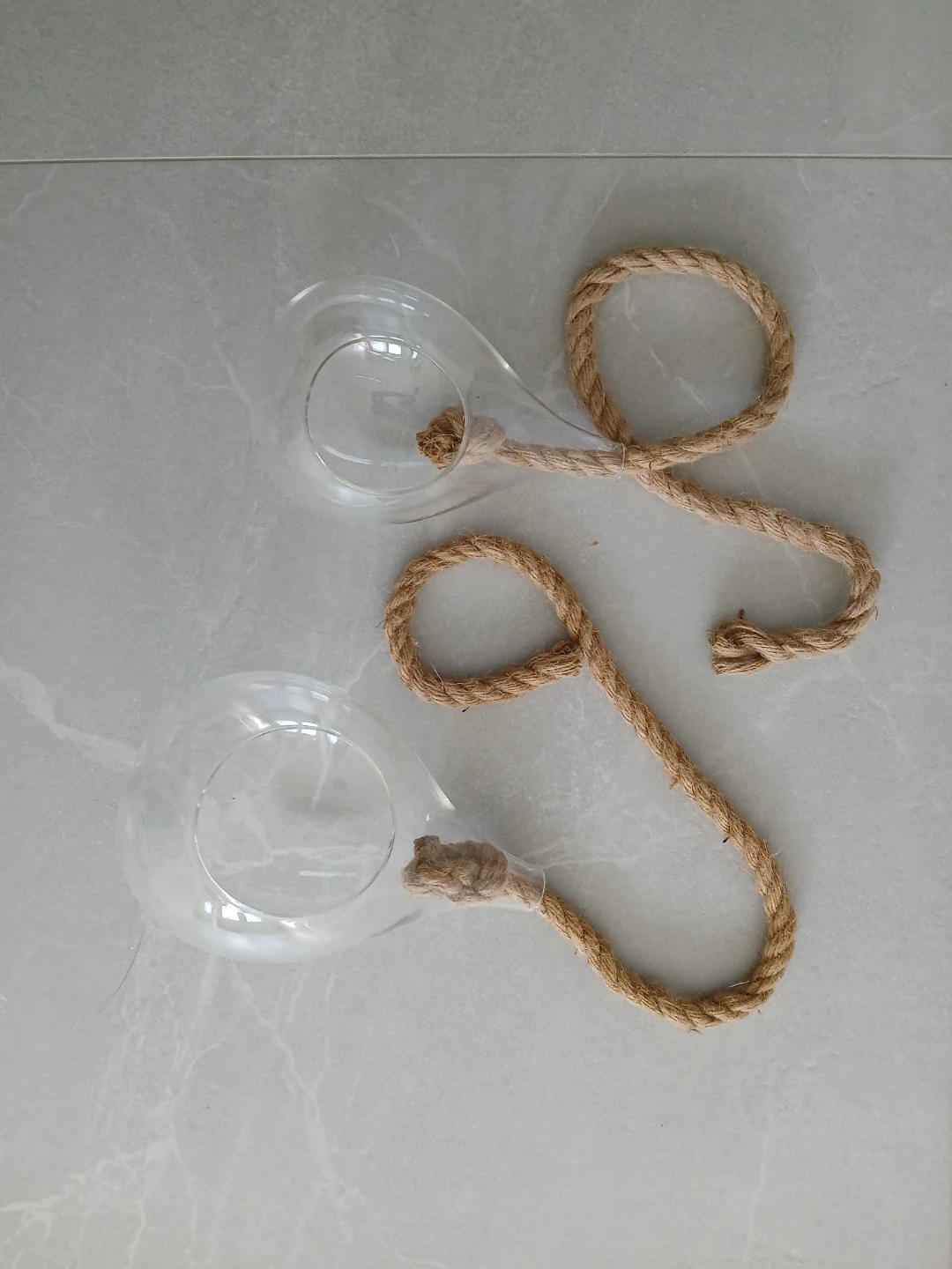 Set of 2 Hanging Glass Terrariums - photo 3