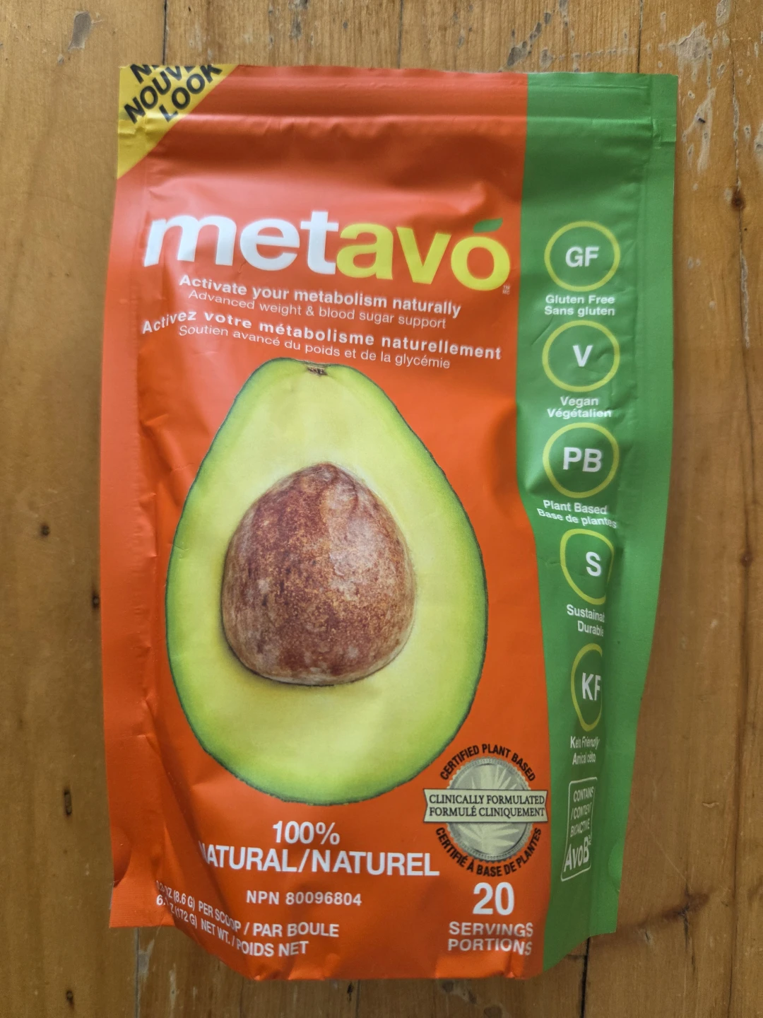 Metavo Avocado Metabolism Support Powder