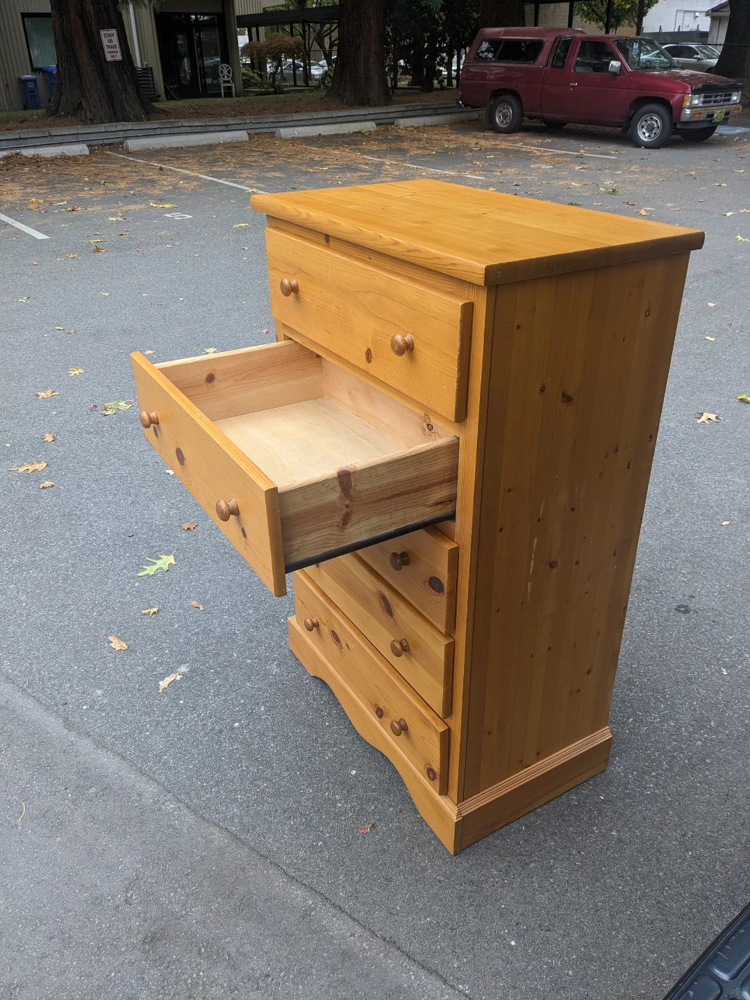 Five-Drawer Pine Chest of Drawers - photo 4